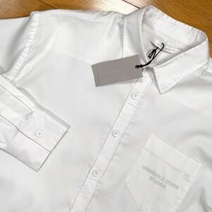 UNDERGOLD Boxy Shirt Bone Mens Size LARGE Button Down Shirt Cotton Blend